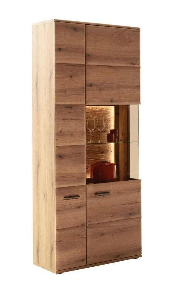 MCA furniture Vitrine Naxos Eiche Evoke Glas anthrazit - Bild 2