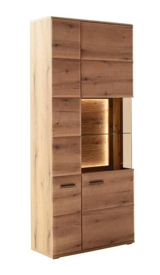 MCA furniture Vitrine Naxos Eiche Evoke Glas anthrazit - Bild 3