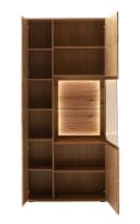 MCA furniture Vitrine Naxos Eiche Evoke Glas anthrazit Bild 4