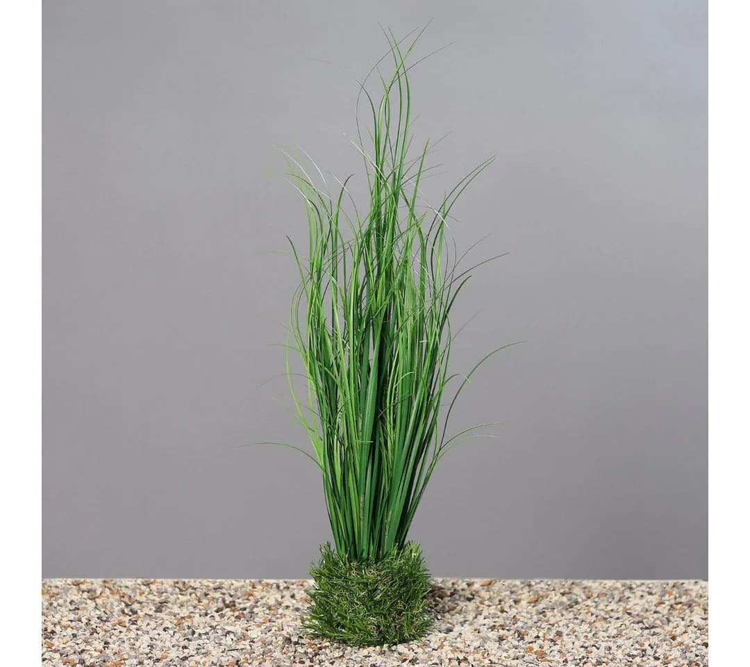 DPI Kunstgras Grasbusch im Topf Grün ca. 40 cm - Bild 3