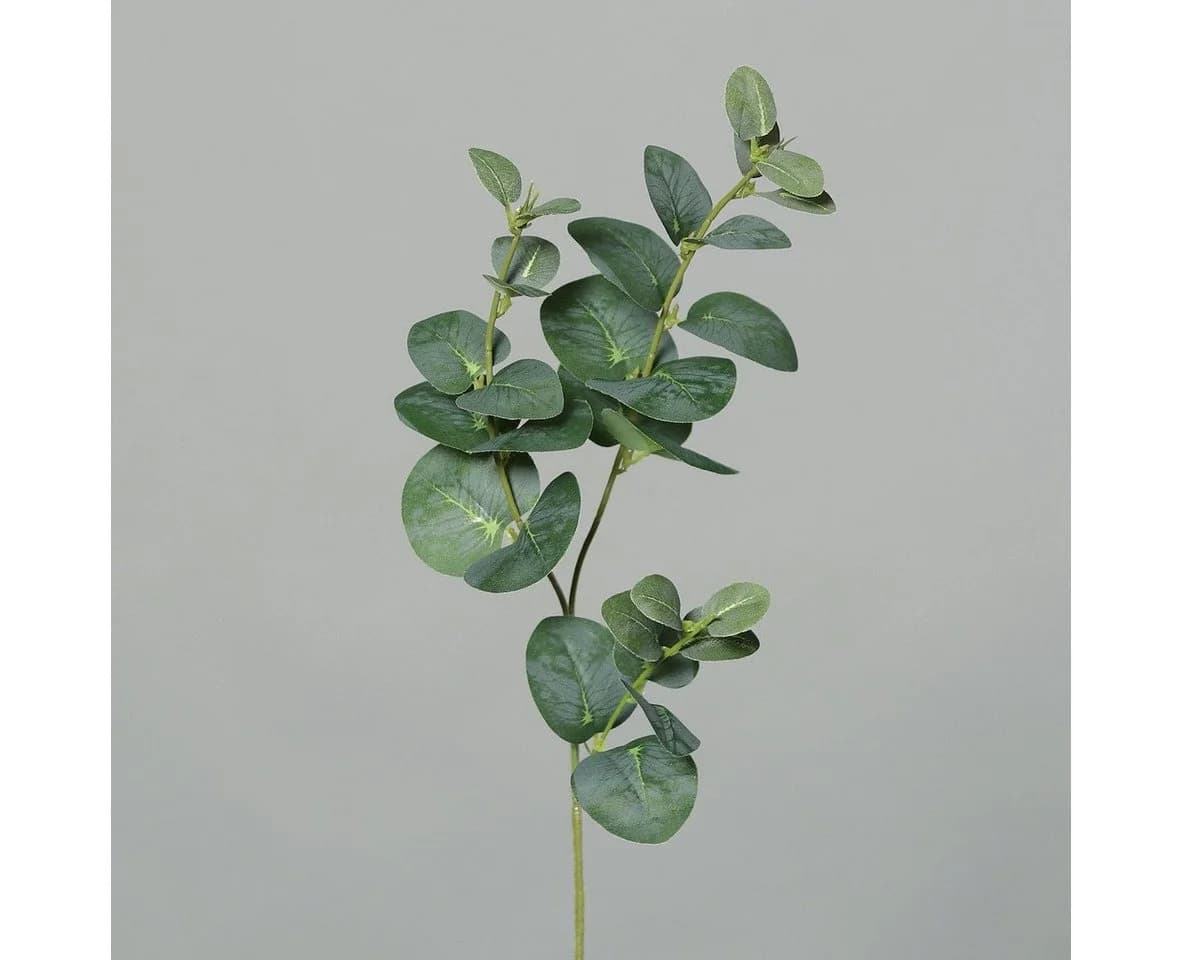 DPI Kunstpflanze Eukalyptuszweig 3er-Set Grün 64 cm