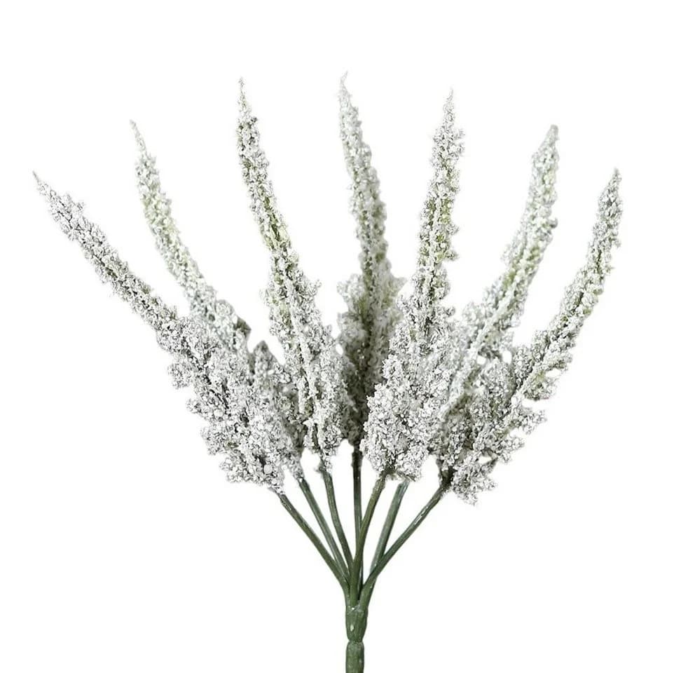 DPI Kunstblume Erikabusch Heidekraut Cream/Weiß ca. 21 cm - Bild 2