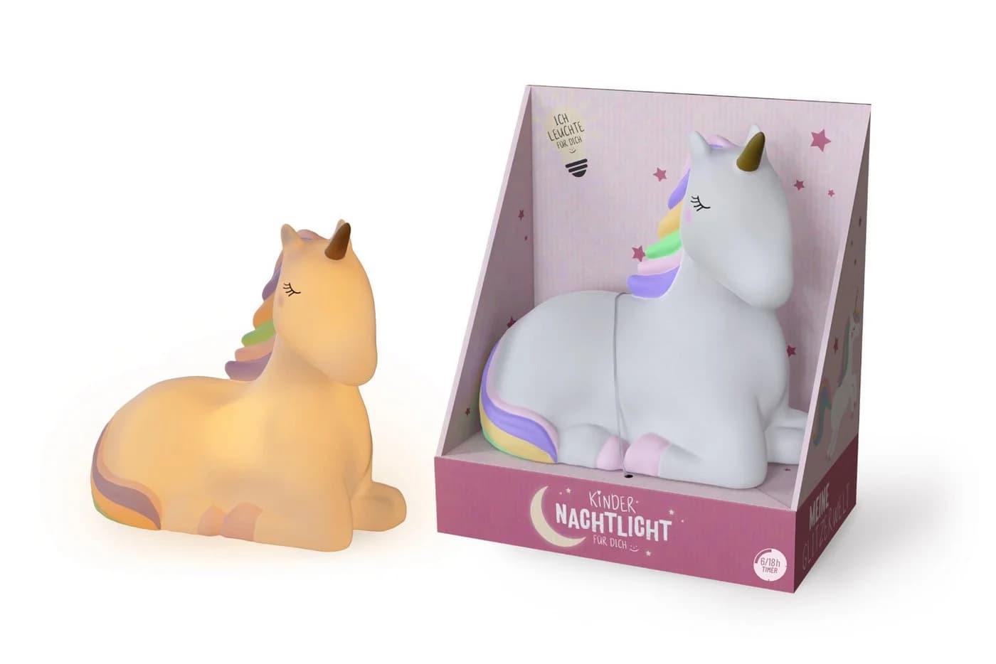 La Vida LED Nachtlicht Einhorn Kinderlampe