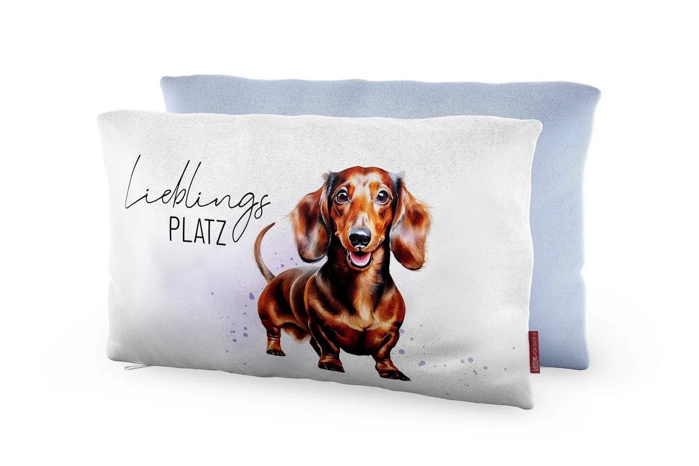 La Vida Kuschelkissen Dackel Grau