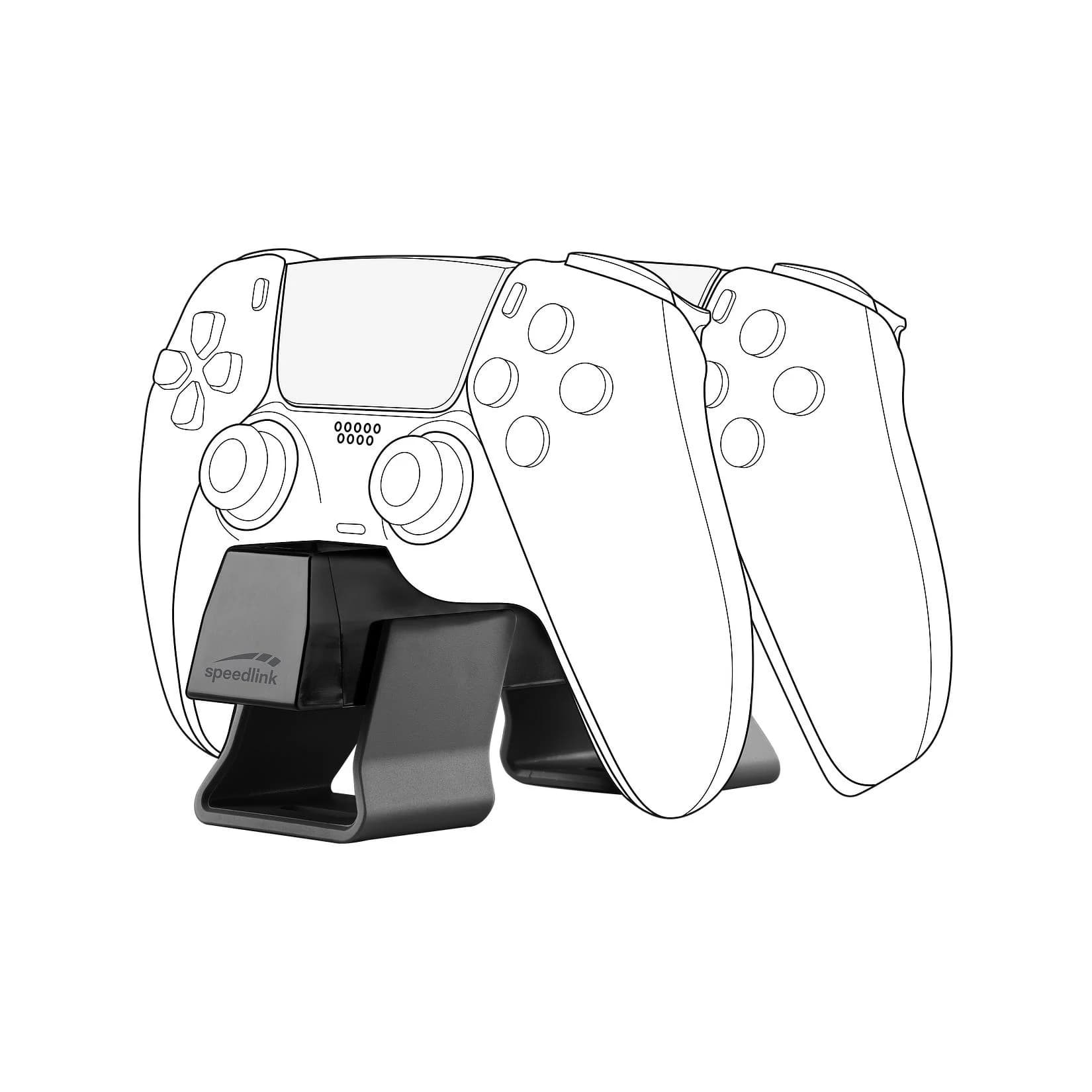 SPEEDLINK TWINDOCK Ladestation Schwarz für PS5 Controller