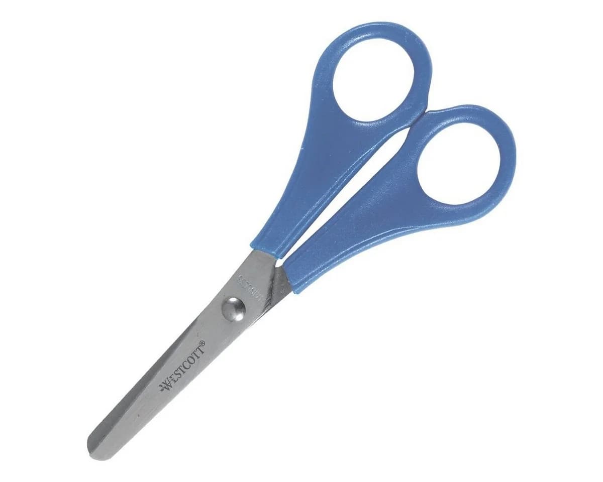 WESTCOTT Papierscheren Kids Bastelschere 13 cm Blau