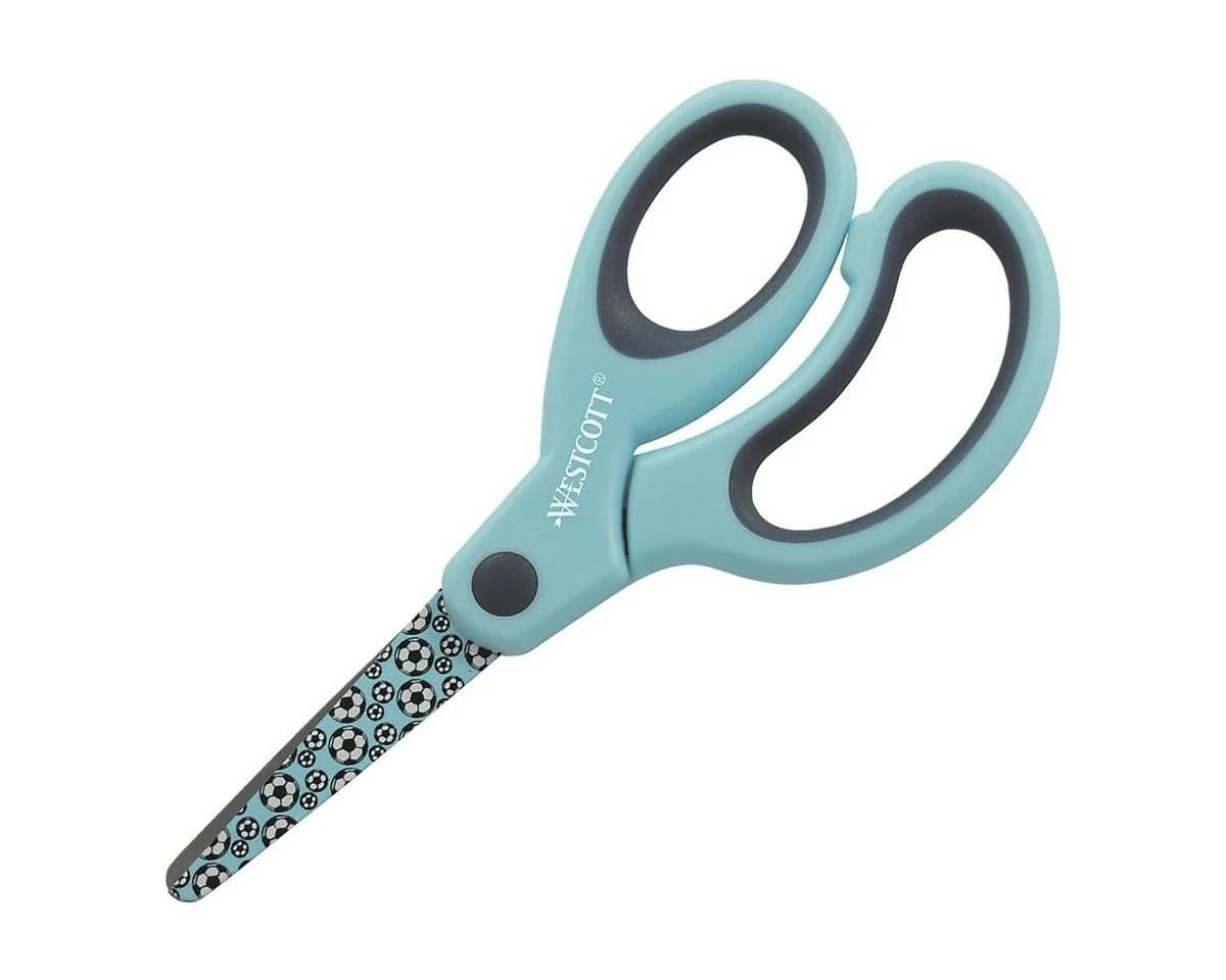 WESTCOTT Papierscheren Softgrip Kids Scissors Football-Motiv - Bild 2