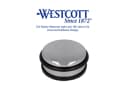 WESTCOTT Bodentürstopper Edelstahl Rund 1,2kg Eigengewicht Rutschfest Bild 5