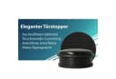 WESTCOTT Bodentürstopper Edelstahl Schwarz 4er Pack Rutschfest Bild 1