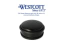 WESTCOTT Bodentürstopper Edelstahl Schwarz 4er Pack Rutschfest Bild 5