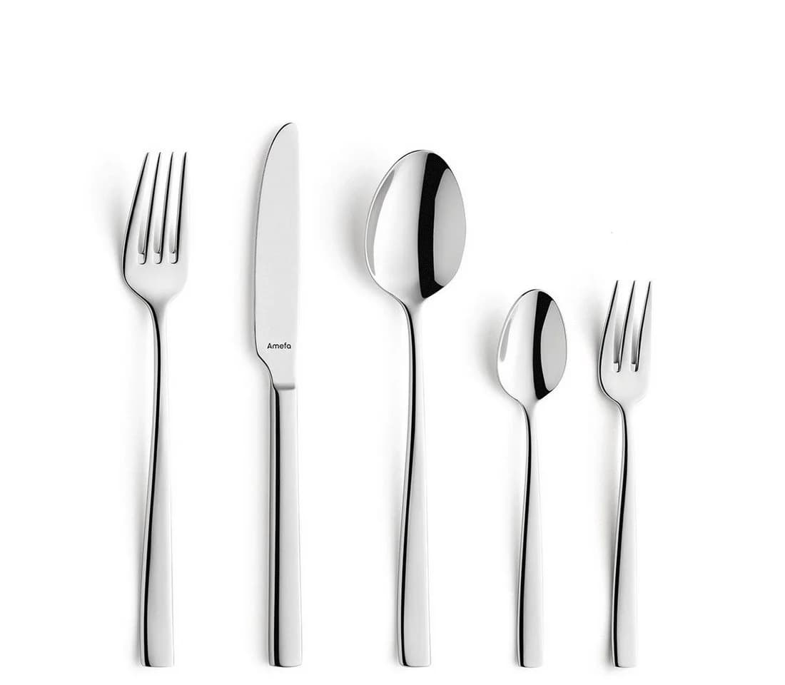 Amefa Besteck-Set FRESH 30-tlg. 6 Personen Edelstahl Rostfrei 18/10 Silber - Bild 2