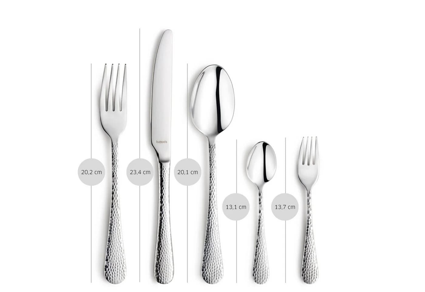 Kuppels Besteck-Set CRYSTAL 30-tlg. Edelstahl Rostfrei 18/0 Silber - Bild 5