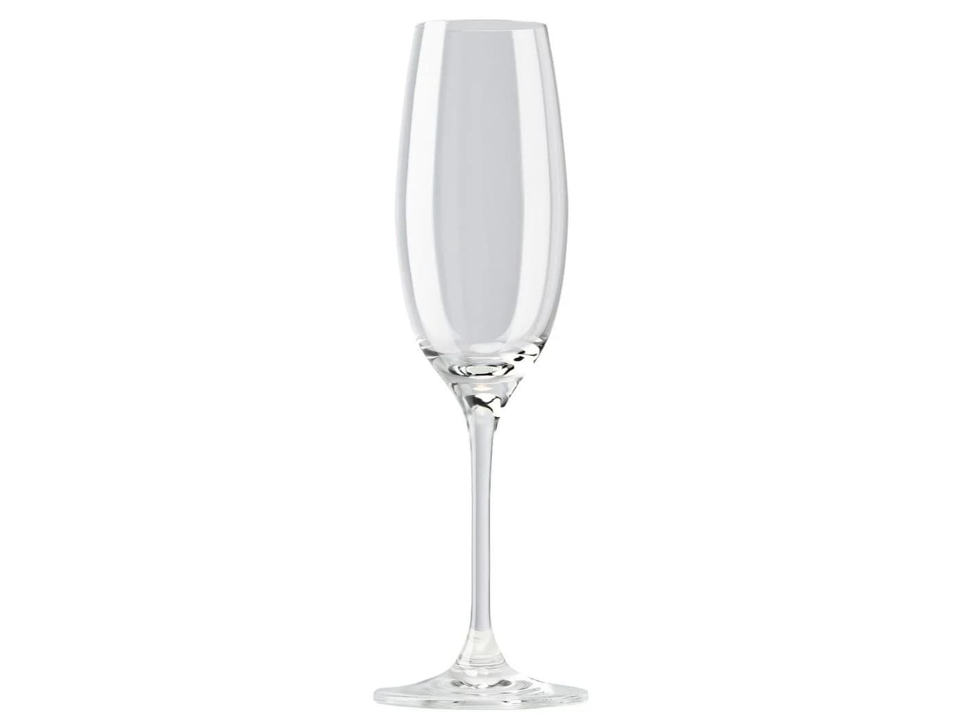 Rosenthal DiVino Glatt Champagnerglas 0,22 l Transparent