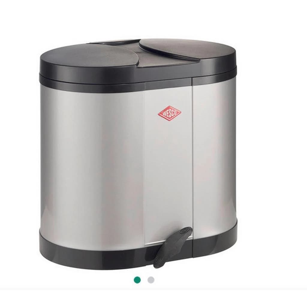 Wesco Abfallsammler Ökosammler 170 Silber Kunststoff 2x15 L