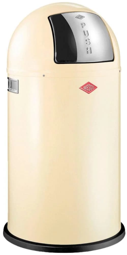 WESCO Pushboy Mülleimer 50 Liter Braun Stahlblech
