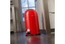 WESCO Kickmaster Junior Mülleimer 12 Liter Rot Stahlblech Bild 3