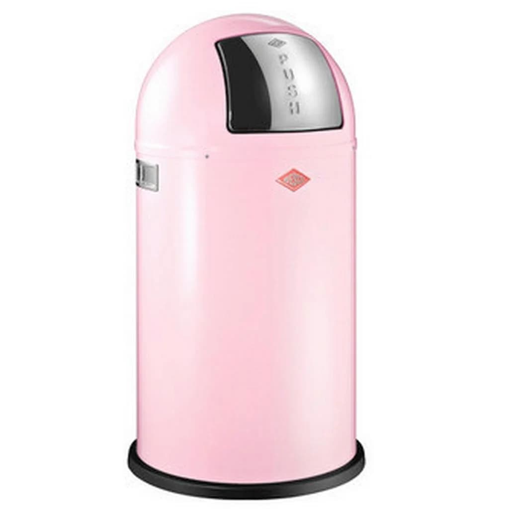 Wesco Abfallsammler Pushboy Edelstahl Pink 50 L Küchenausstattung