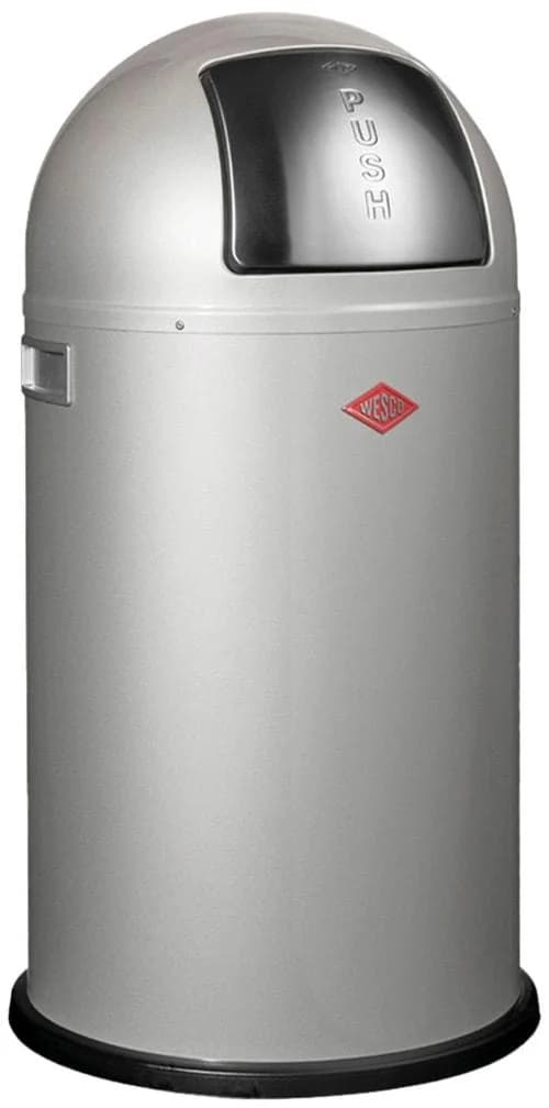 WESCO Pushboy Abfallsammler Silberfarben Edelstahl
