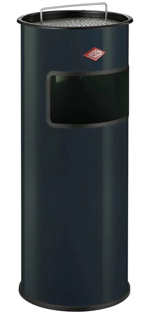 WESCO Standascher 30 L mit Sieb, grau (anthrazit), Stahlblech