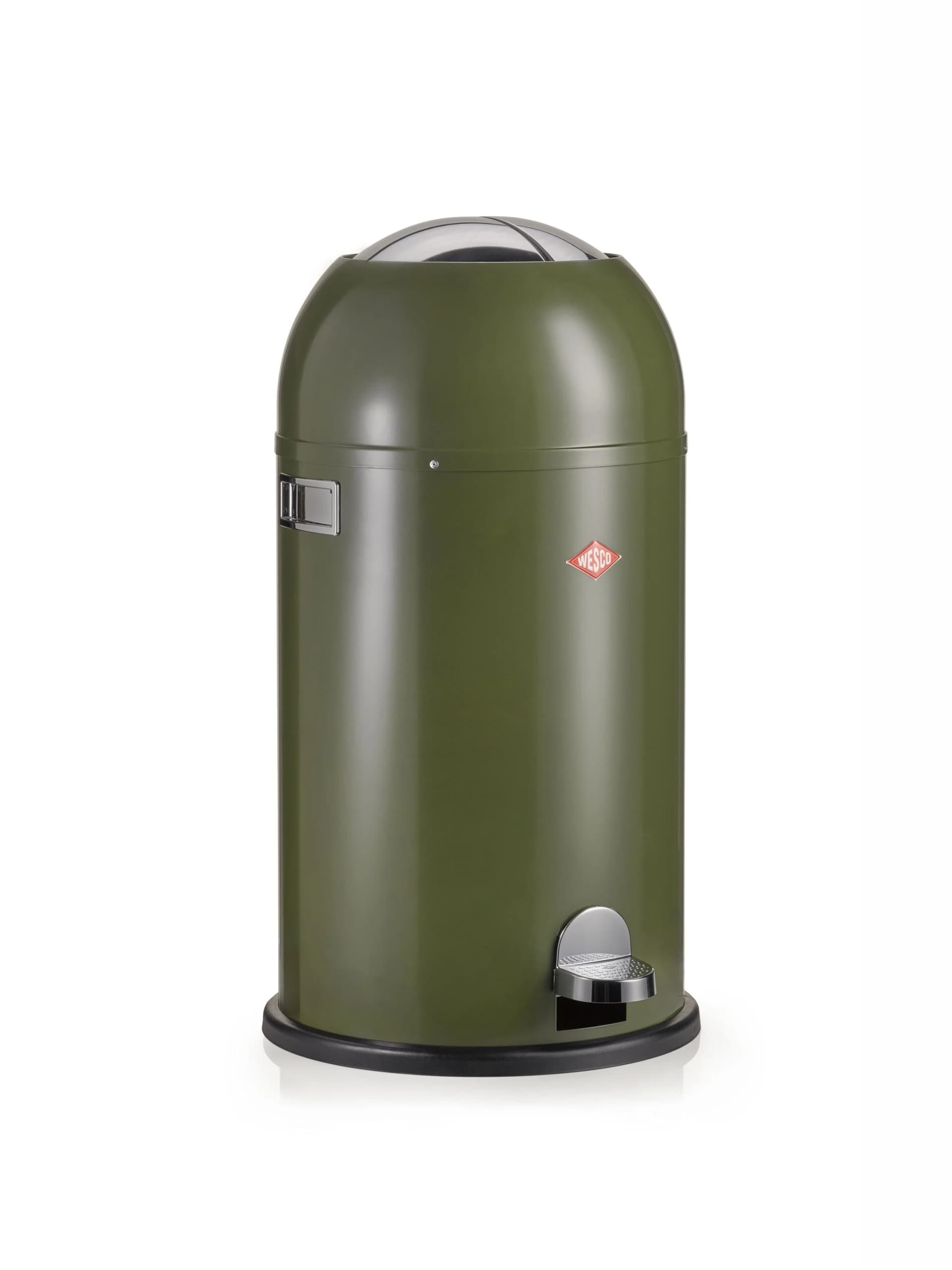 WESCO KICKMASTER Abfallsammler 33 Liter Grün Fußtritt
