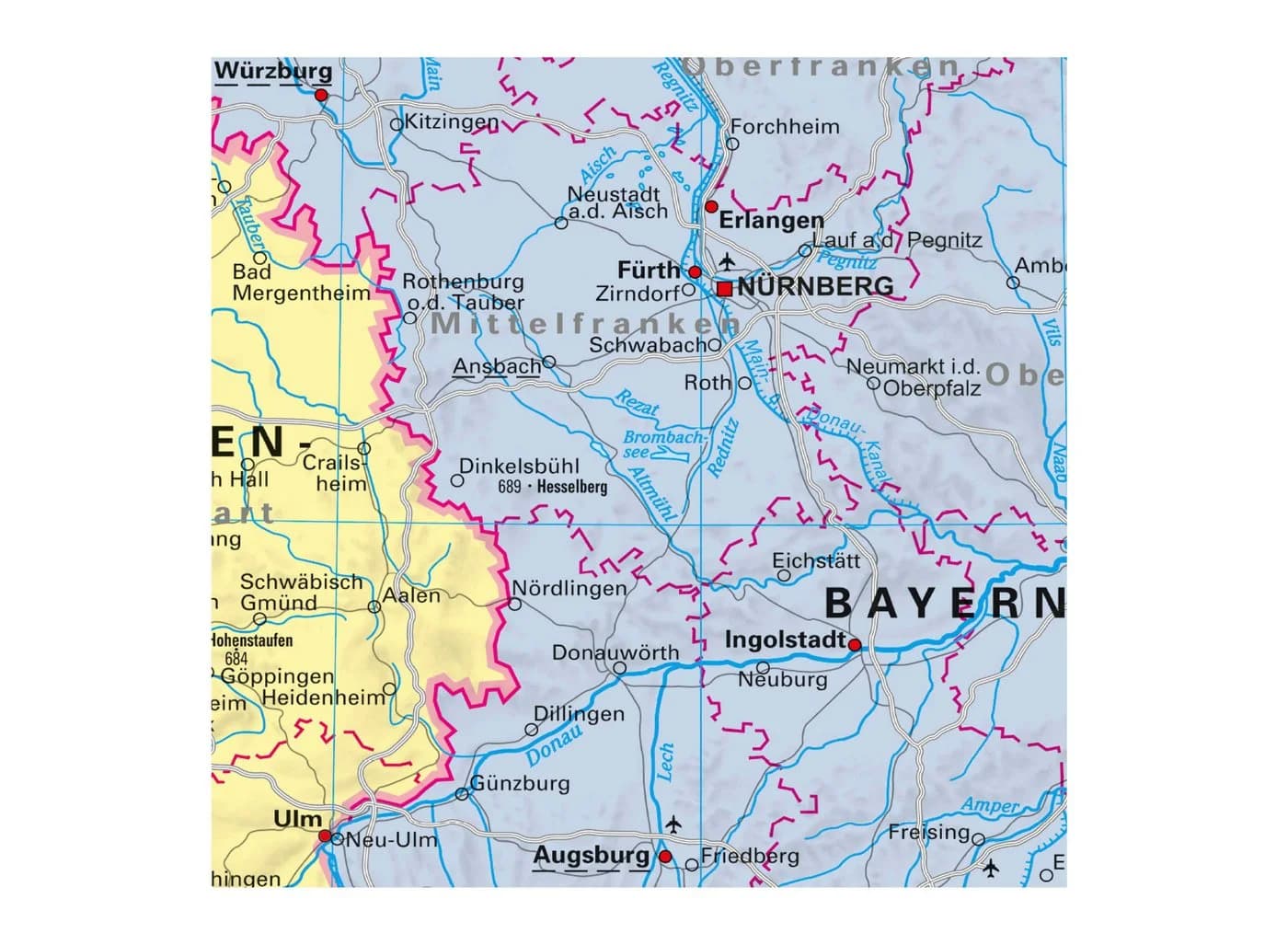 STIEFEL Poster Deutschland Politisch mit Bundesländerwappen DIN A1 - Bild 4