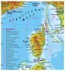 STIEFEL Poster Italien physisch mit UNESCO Welterbestätten und Nationalparks Bild 1