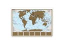 STIEFEL Poster Rubbelkarte/Scratchmap THE WORLD 95x66 cm, Gold-Rubbel-Druck Bild 2