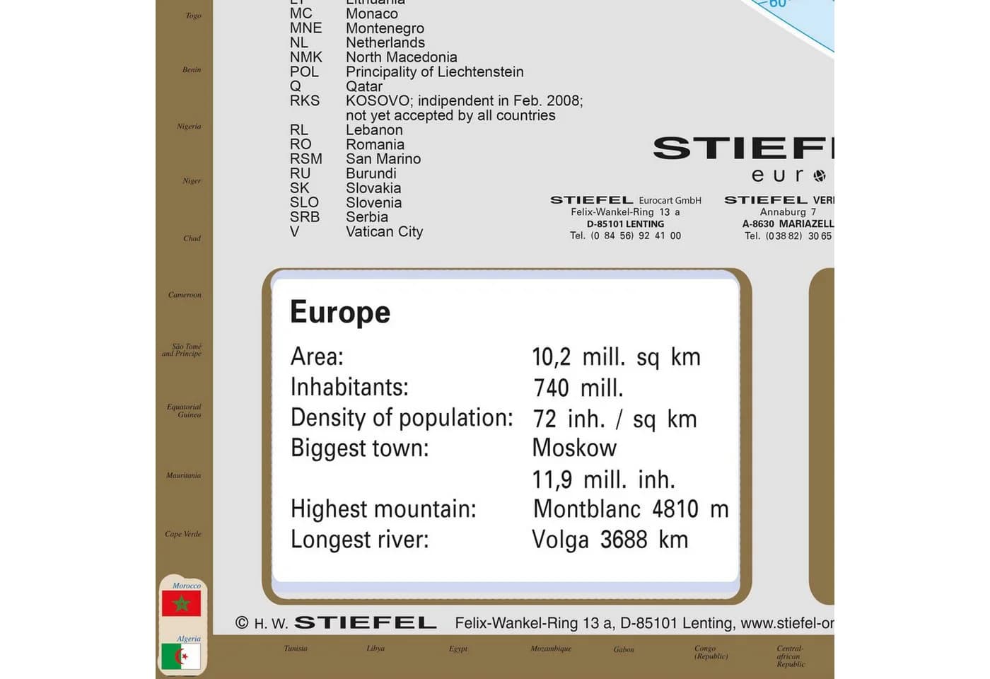 STIEFEL Poster Rubbelkarte/Scratchmap THE WORLD 95x66 cm, Gold-Rubbel-Druck - Bild 5