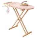 howa Kinder-Bügelbrett miniflowers Holz höhenverstellbar mit Zubehör beige Bild 2