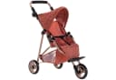 howa Puppenbuggy Grace - Ziegelrot, Gesteppt, Metallrahmen Bild 1