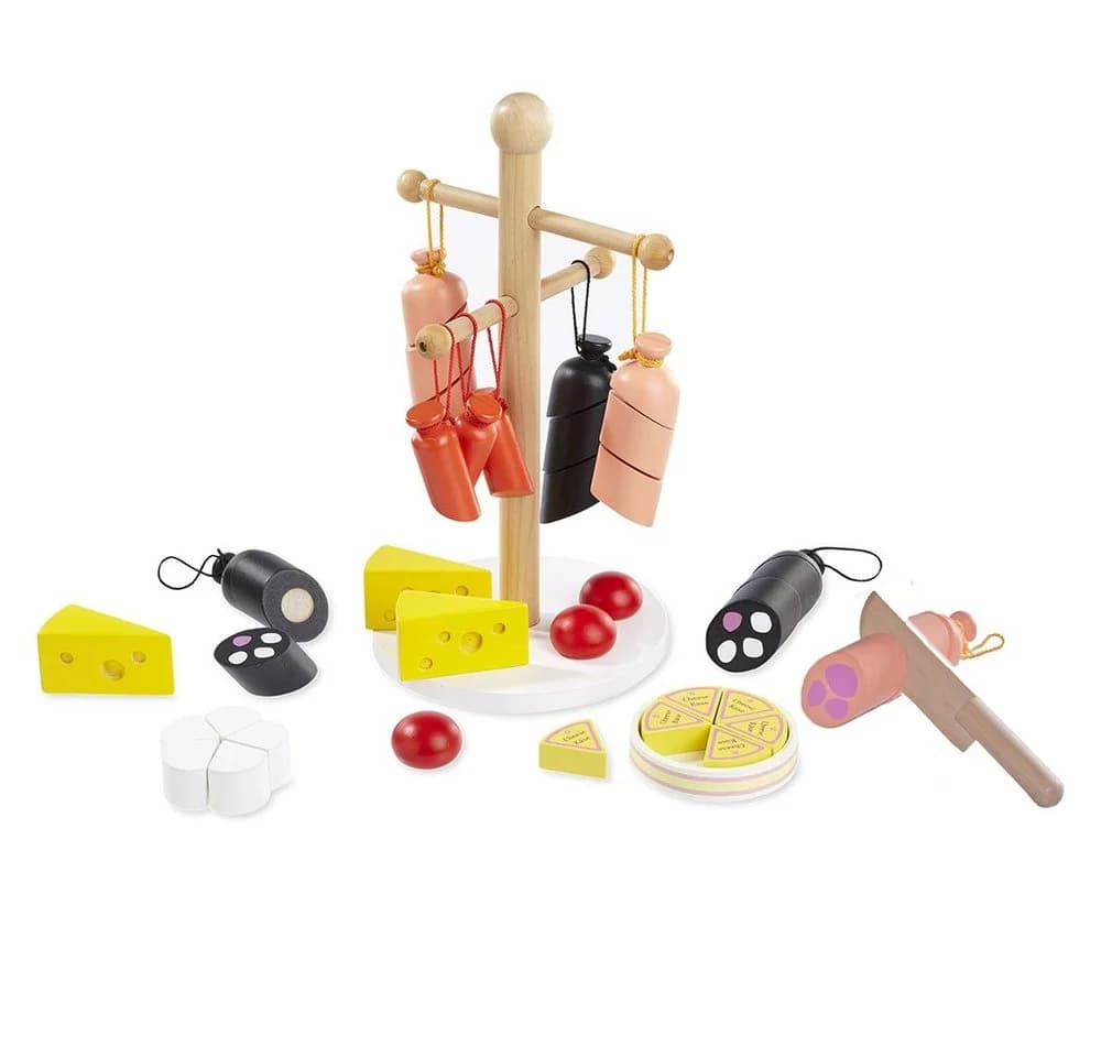 howa Spiellebensmittel Wurst und Käse 25-tlg. aus Holz