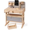 howa Spielwerkbank Kinderwerkbank aus Holz mit Werkzeugkiste und 32 tlg. Werkzeugset Bild 2