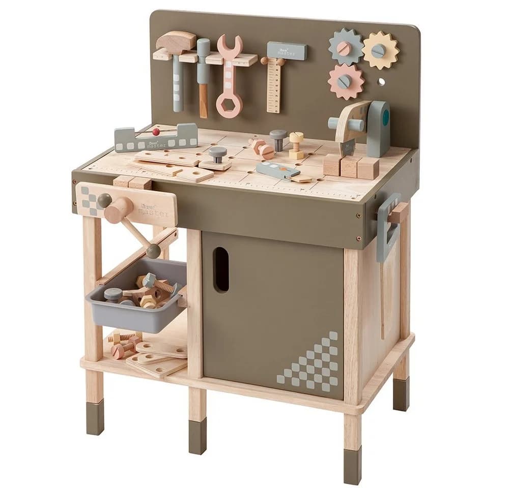 howa Spielwerkbank Kinderwerkbank aus Holz mit 47 tlg. Zubehör - Bild 2