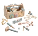 howa Spielwerkzeugkoffer 45-tlg. Hartholz Kinderwerkzeugkasten Bunt Bild 2