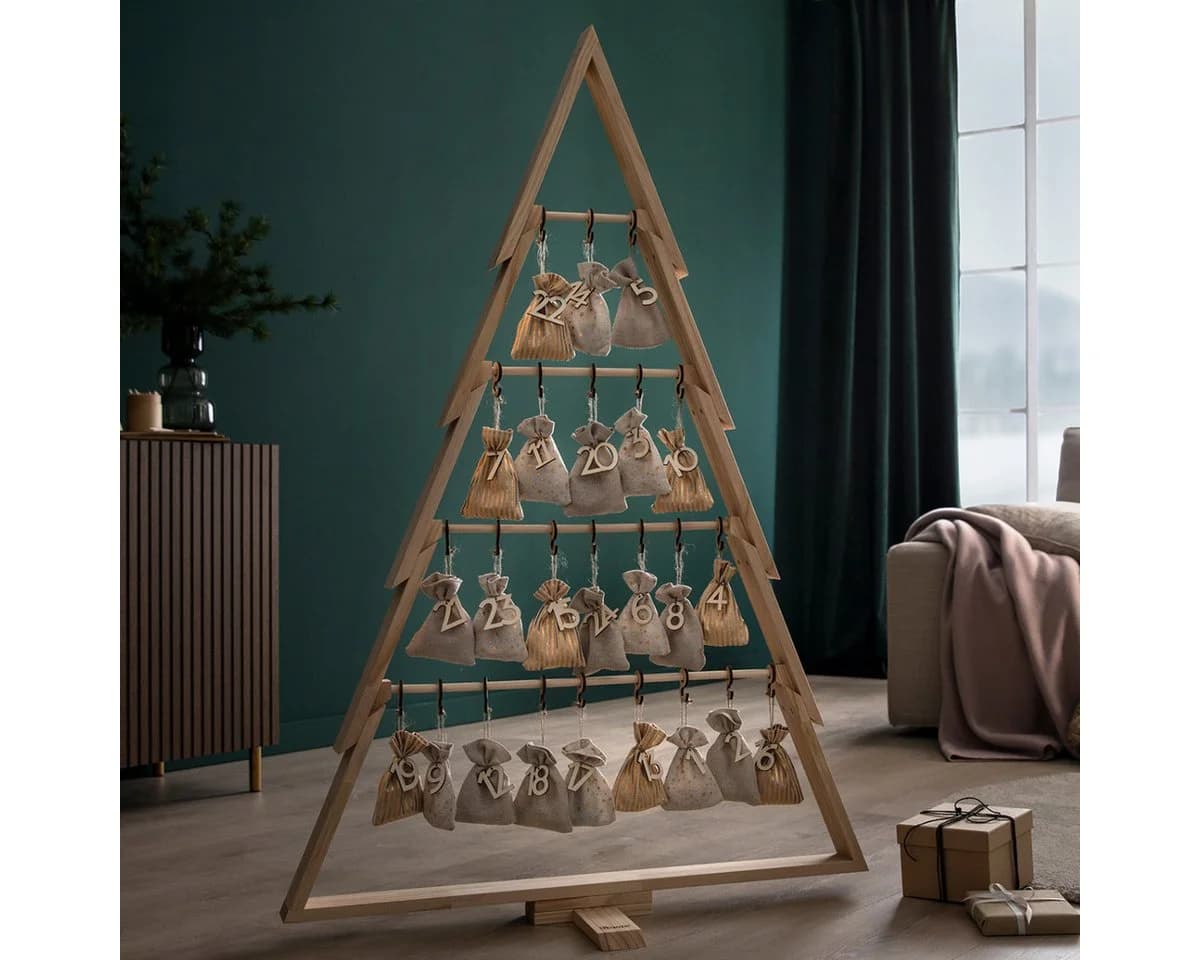 howa befüllbarer Adventskalender Weihnachtsbaum XXL aus Holz