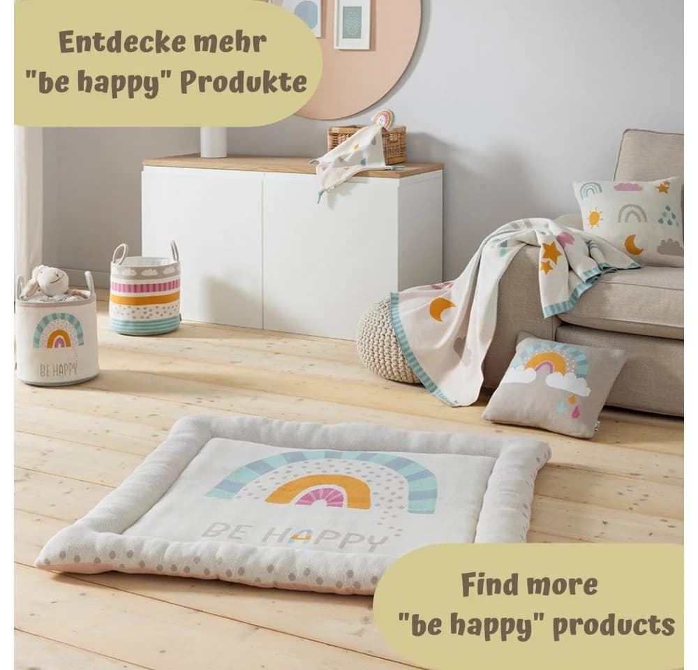 howa Aufbewahrungskorb be happy Spielzeugkorb Kinderzimmer beige Baumwolle Strick - Bild 5