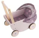 howa Puppenwagen Rainbow Holz mit Verdeck Regenbogen Bild 1