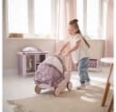 howa Puppenwagen Rainbow Holz mit Verdeck Regenbogen Bild 5
