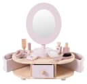 howa Schminktisch für Kinder aus Holz mit 8-tlg. Zubehör & Herzaufklebern Rosa Bild 2