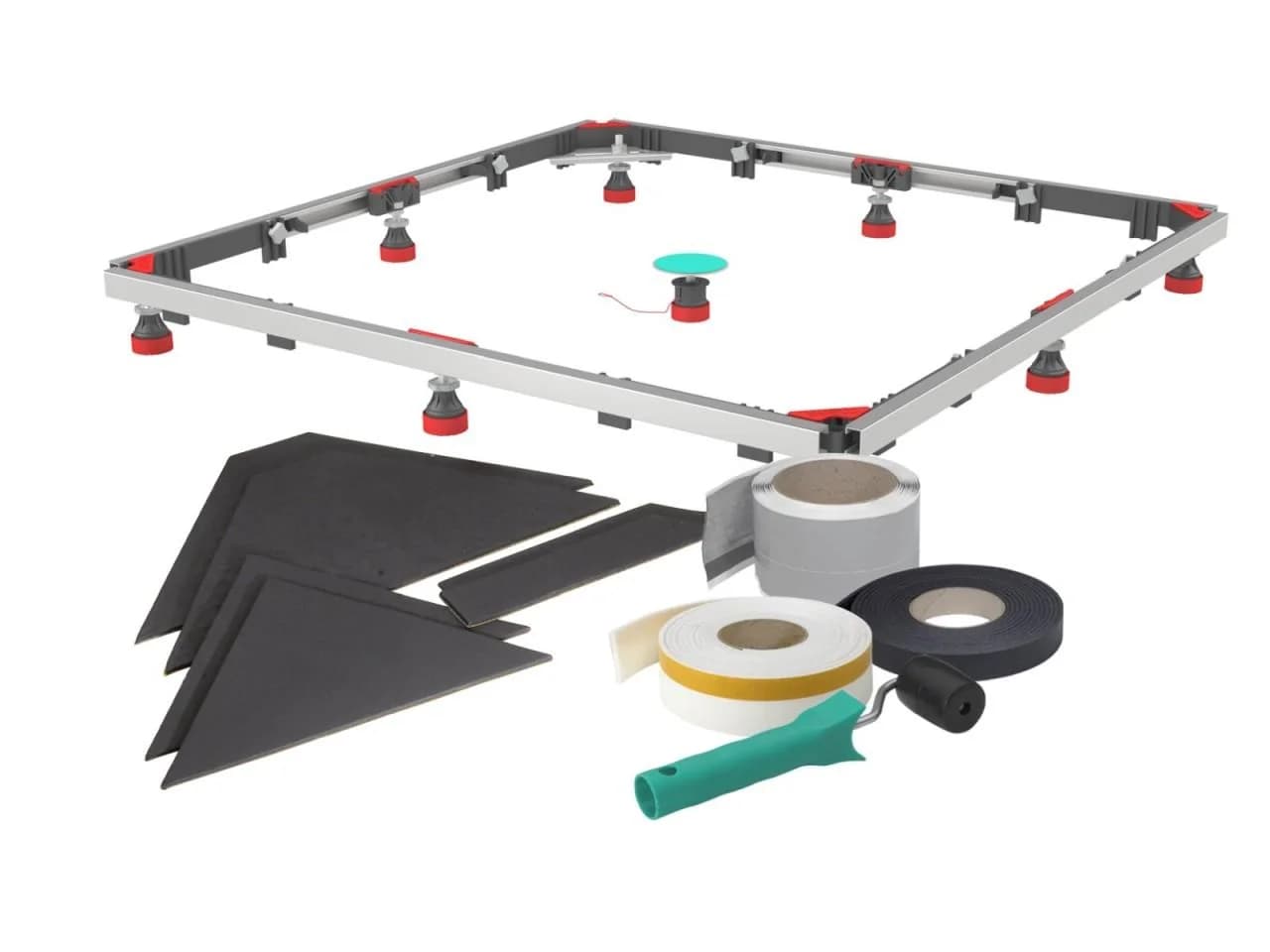 MEPA Duschwannen Set Montagerahmen SF 3S+ 182123 für Stahlduschwannen