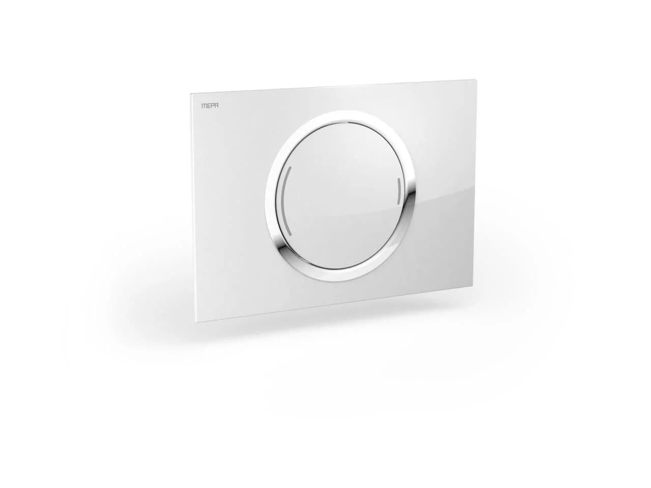 MEPA Zero Betätigungsplatte 421857 Glas Weiß