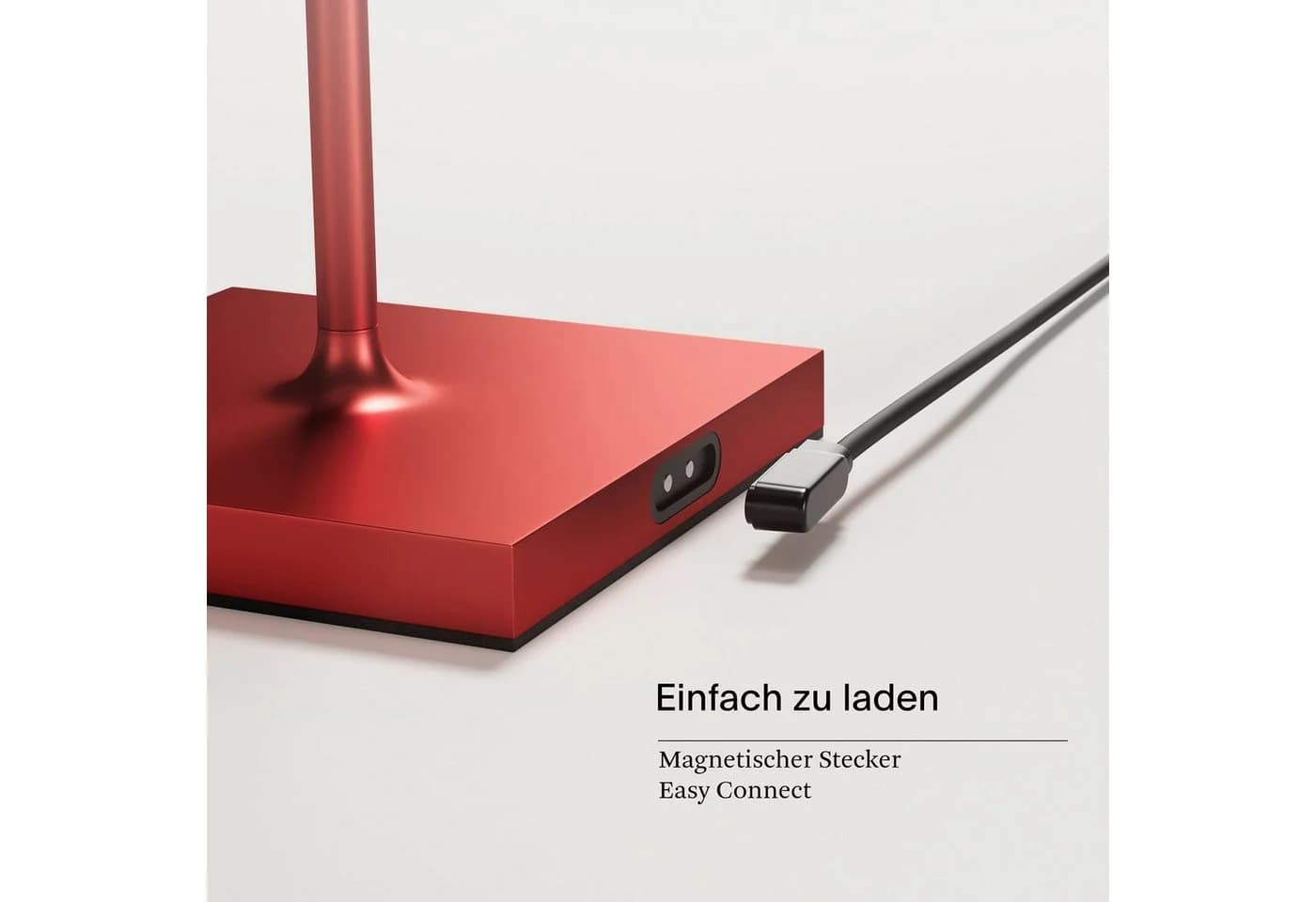 Nuindie LED Akku Tischleuchte Kirschrot Sigor - Bild 5