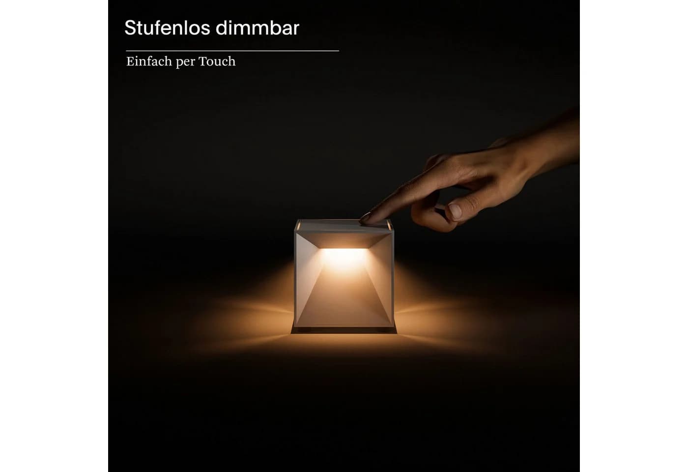 Sigor LED-Akku-Tischleuchte Nutalis mini Beige Dimmbar - Bild 4