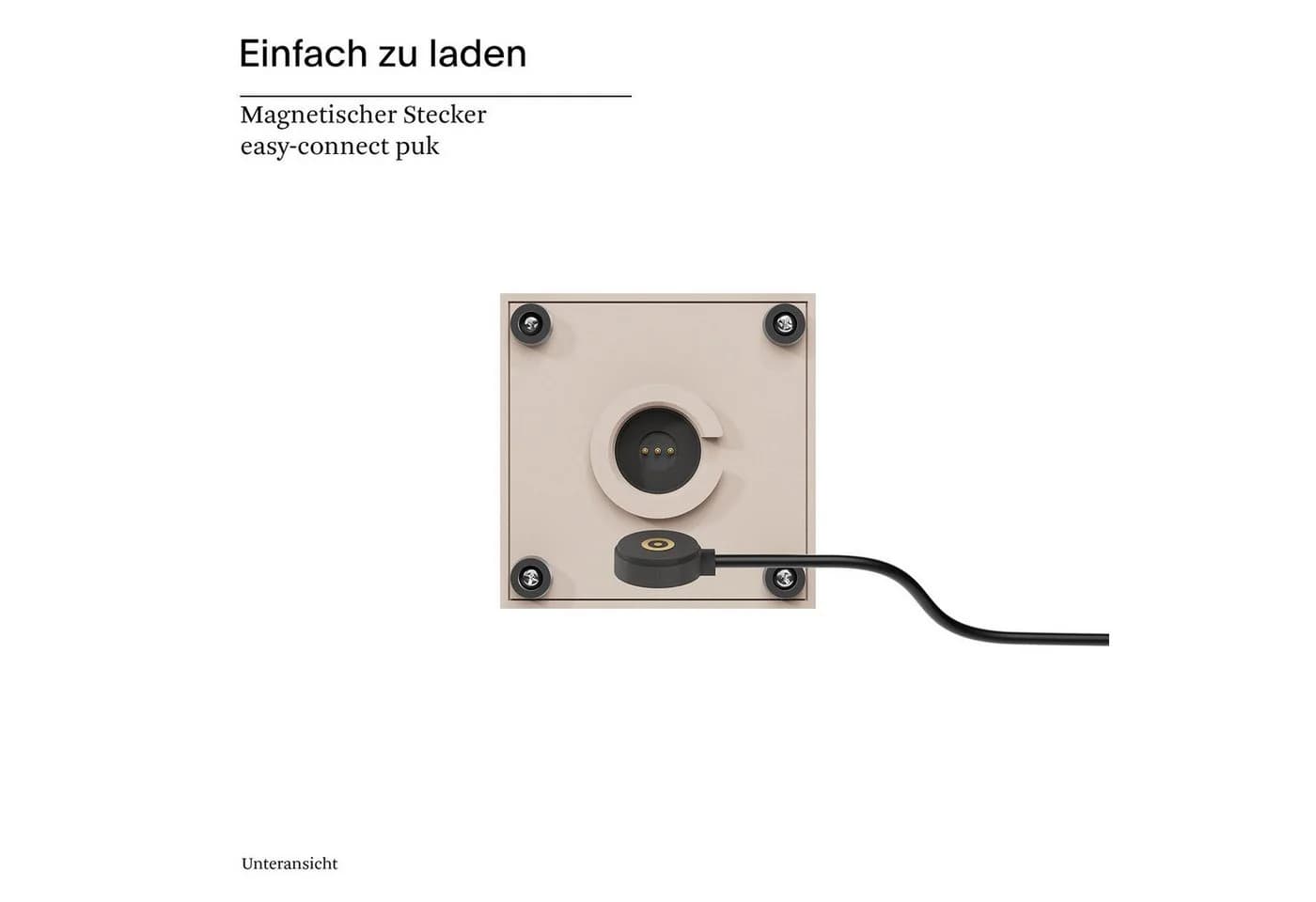 Sigor LED-Akku-Tischleuchte Nutalis mini Beige Dimmbar - Bild 5