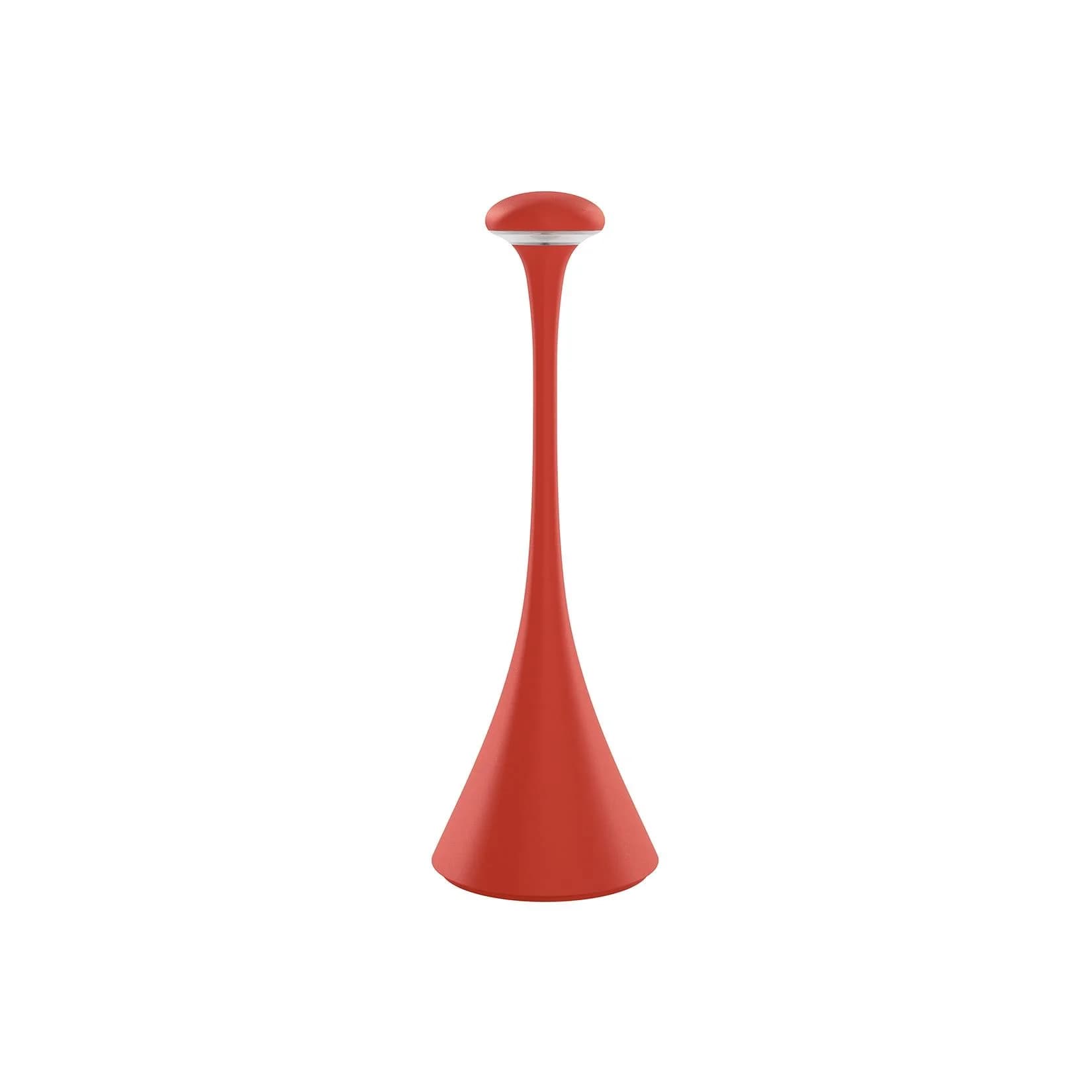 Sigor LED-Akku-Tischleuchte Nudrop IP54 Feuerrot