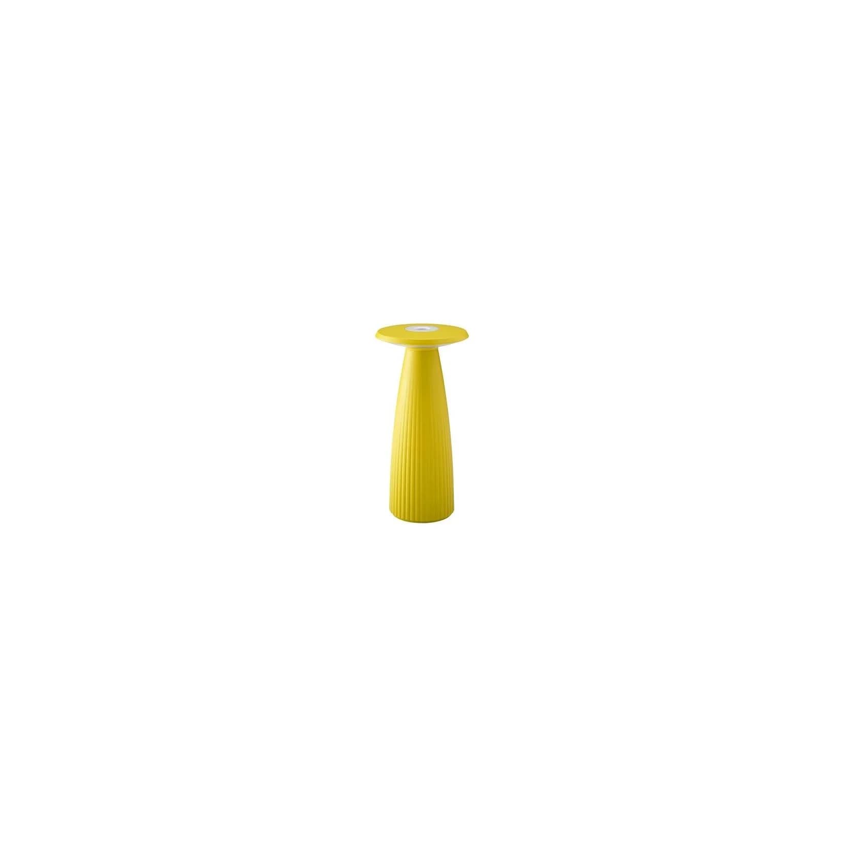 SIGOR Blumenvase Akku-Tischleuchte LED Nuflair 24cm Flex-Mood IP54 USB-C dimmbar Sonnengelb
