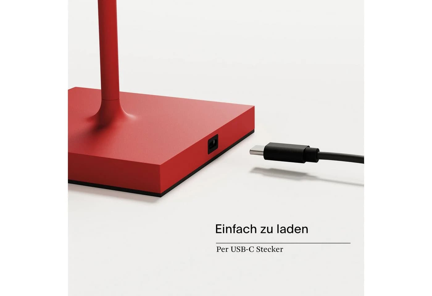 Sigor Akku-Tischleuchte NUINDIE USB-C Mini Feuerrot - Bild 5
