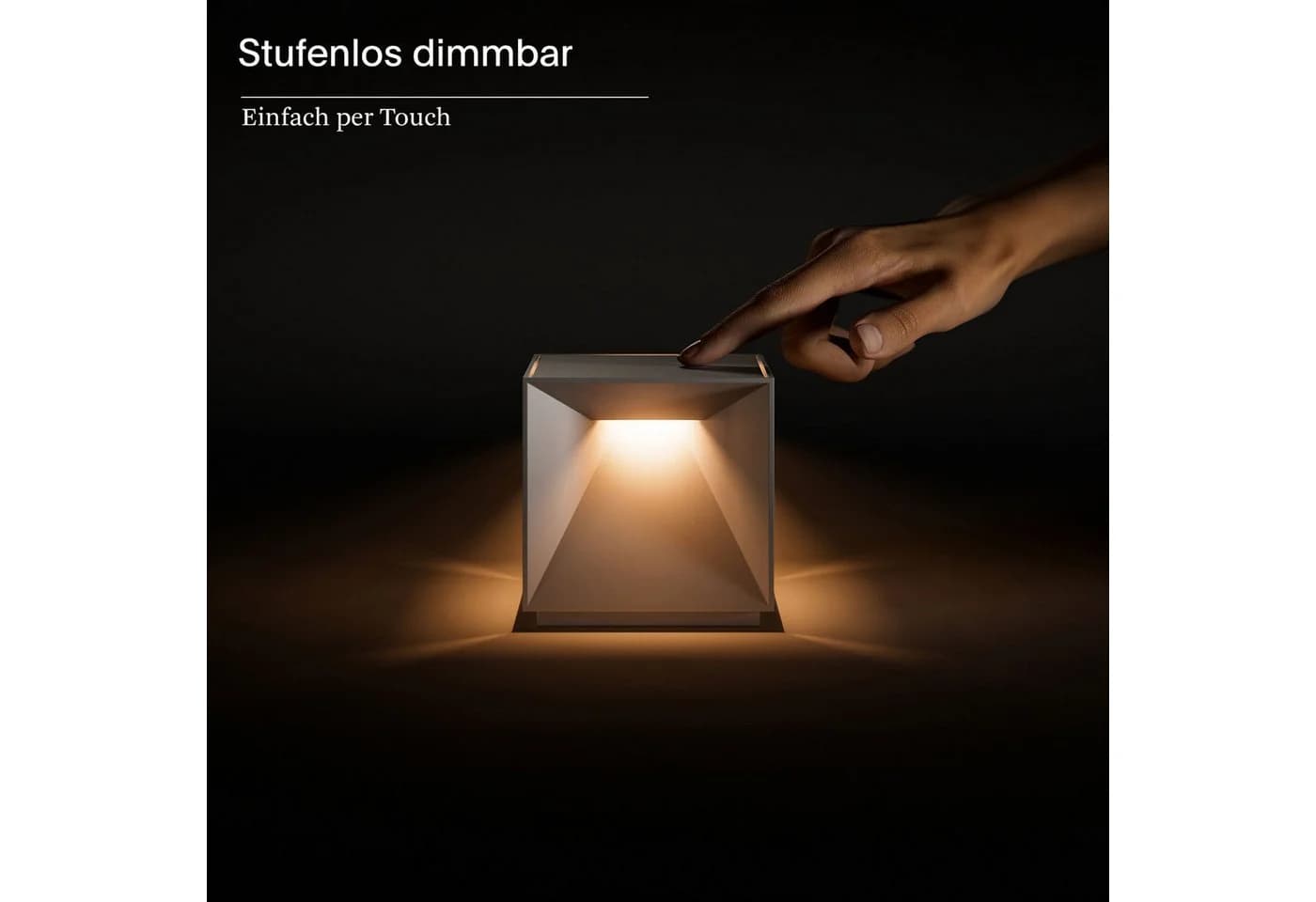 Sigor LED-Akku-Tischleuchte Nutalis Salbeigrün IP54 Dimmbar - Bild 4