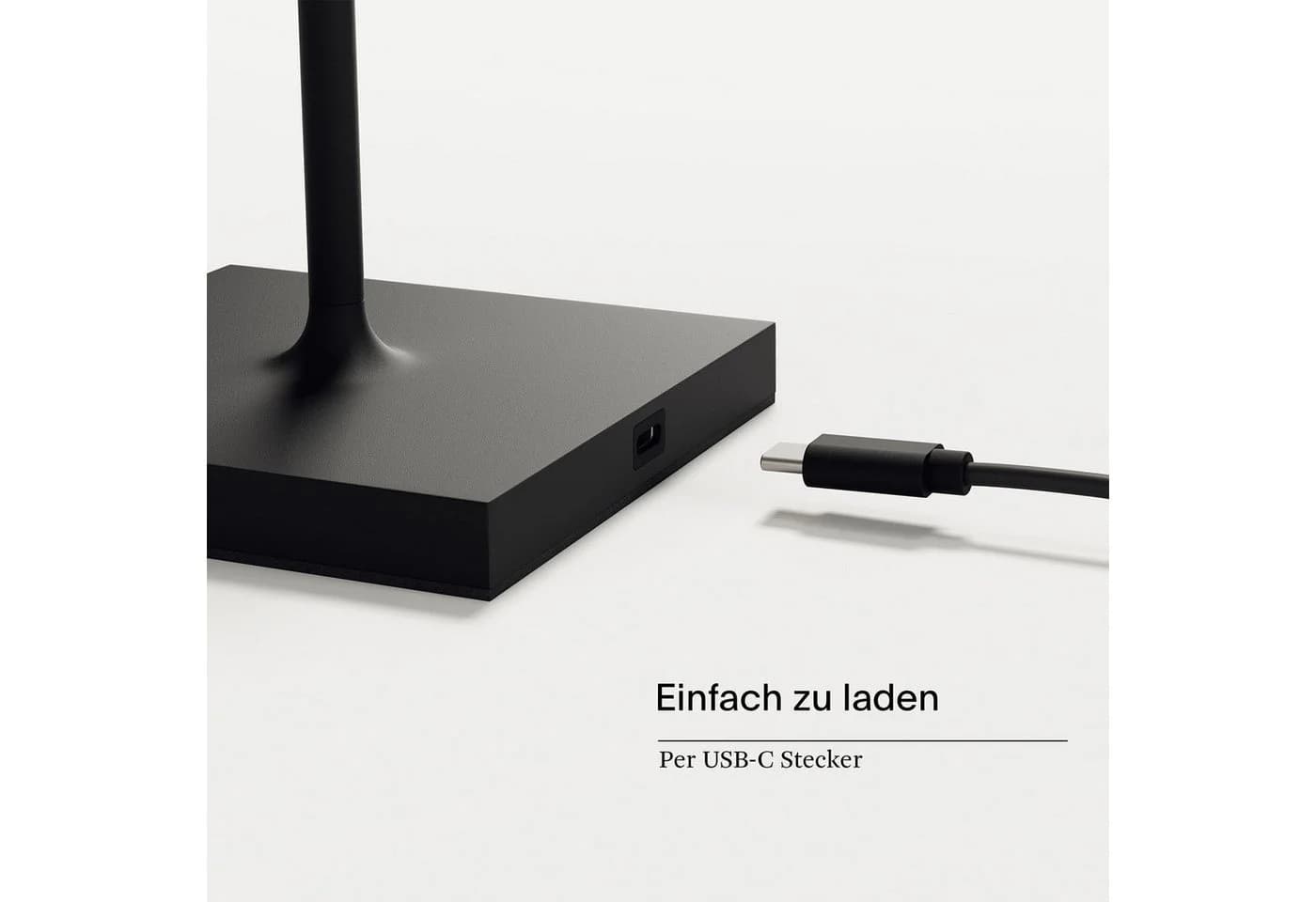 SIGOR Nuindie LED Tischleuchte 2x nachtschwarz Dimmbar USB-C - Bild 5