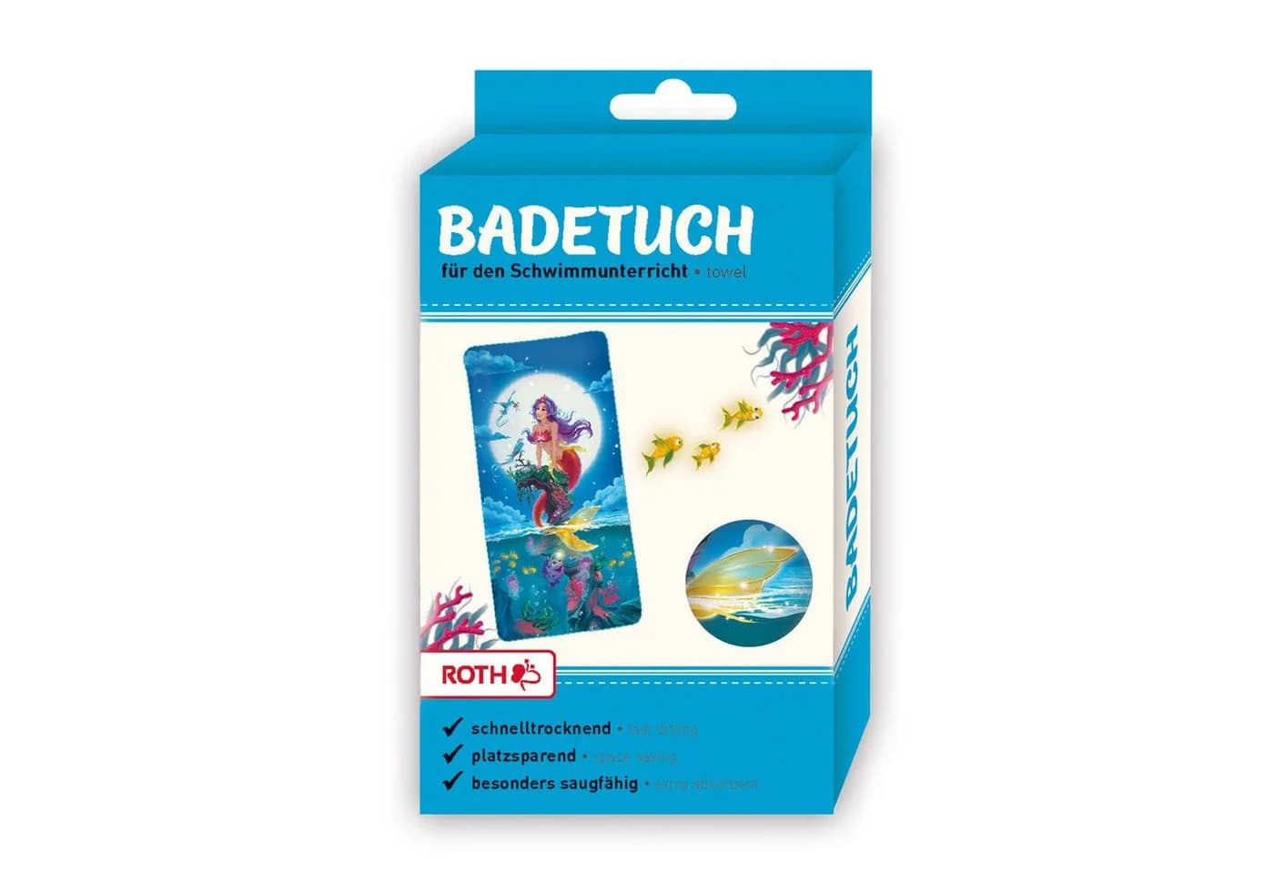 Roth Badetuch Blau 60x120 cm für Schwimmunterricht - Bild 2